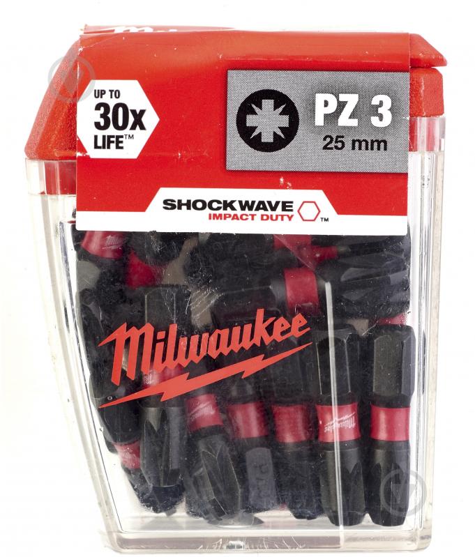 Бита Milwaukee PZ3 25 шт. 4932430869 - фото 1 Бита Milwaukee PZ3 25 шт. 4932430869 - фото 1