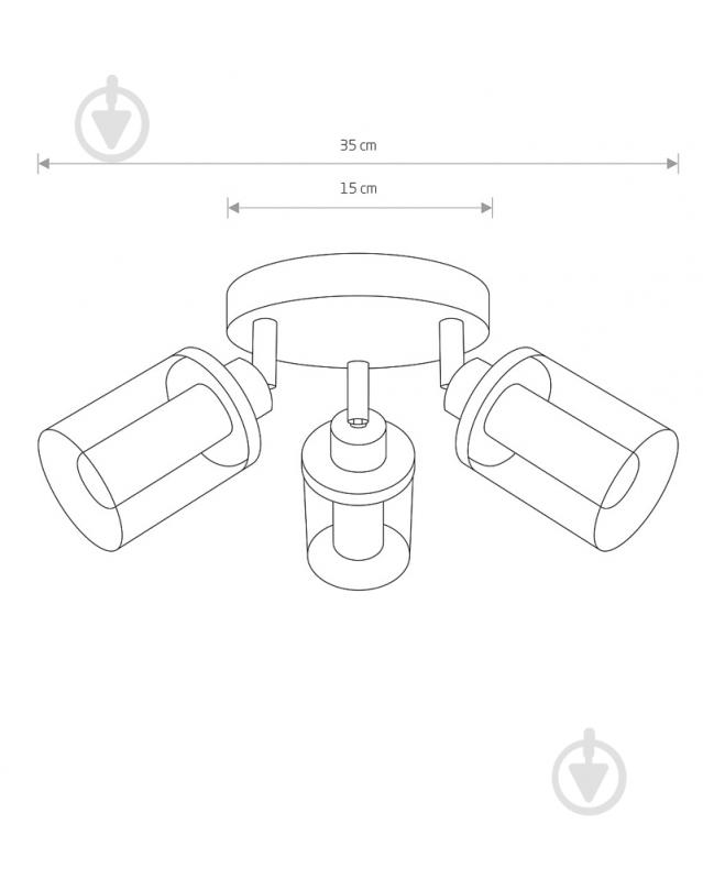 Люстра стельова Nowodvorski 3xG9 8050 - фото 2