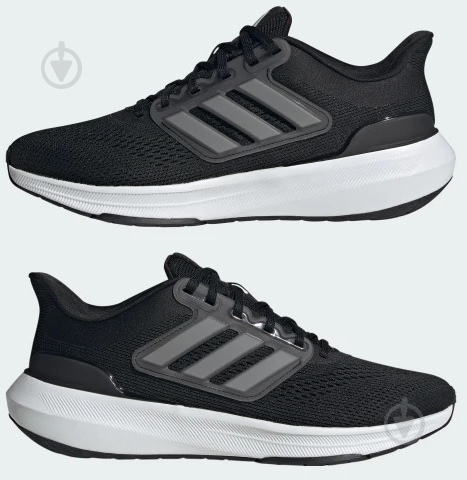 Кроссовки мужские демисезонные Adidas ULTRABOUNCE HP5796 р.44 2/3 черные - фото 2