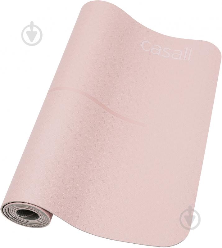 Коврик для йоги Casall AW2425 Yoga mat position 4 mm 183.0 х 61.0 х 0.4 см розовый - фото 1