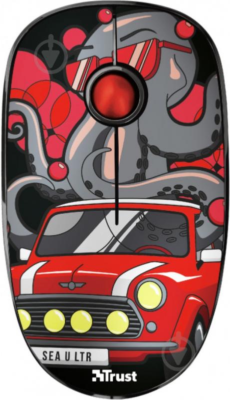 Мышь Trust Sketch Silent Click Wireless Red (23336) black/red (23336) - фото 1