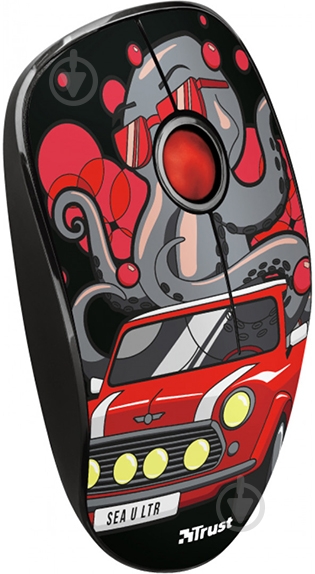 Мышь Trust Sketch Silent Click Wireless Red (23336) black/red (23336) - фото 4