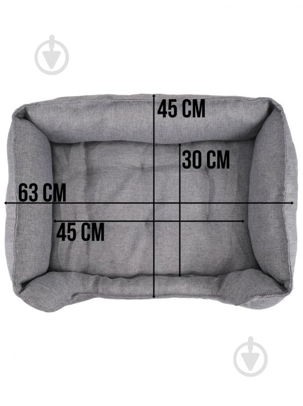Лежак FX home Мальмо 60х40х18 см, меланж - фото 8 Лежак FX home Мальмо 60х40х18 см, меланж - фото 8