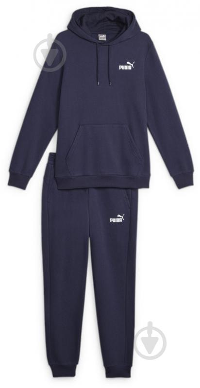 Спортивный костюм Puma FEEL GOOD HOODED SWEAT SUIT FL CL 67683606 р.S синий - фото 1