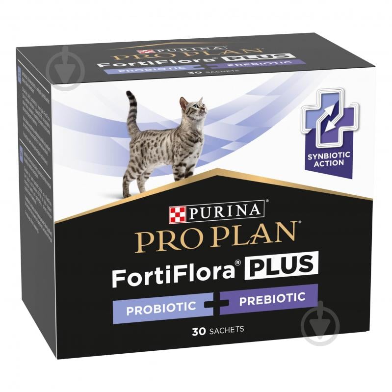 Пробіотик + пребіотик для котів ProPlan by Purina FortiFlora PLUS - фото 1 Пробіотик + пребіотик для котів ProPlan by Purina FortiFlora PLUS - фото 1
