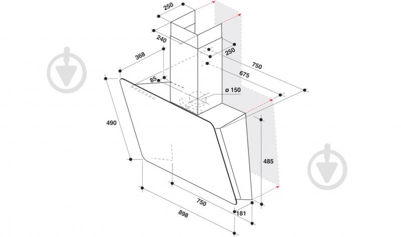 Вытяжка Whirlpool WHVS 91F LT DP K черная - фото 8