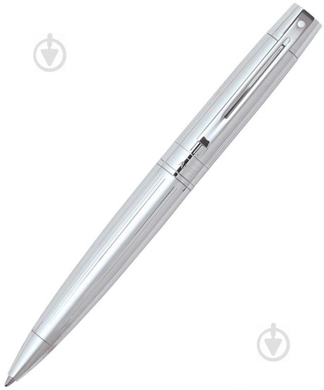 Ручка кулькова Sheaffer Gift Collection 300 Straight Line Chased Chrome Sh932625 - фото 1