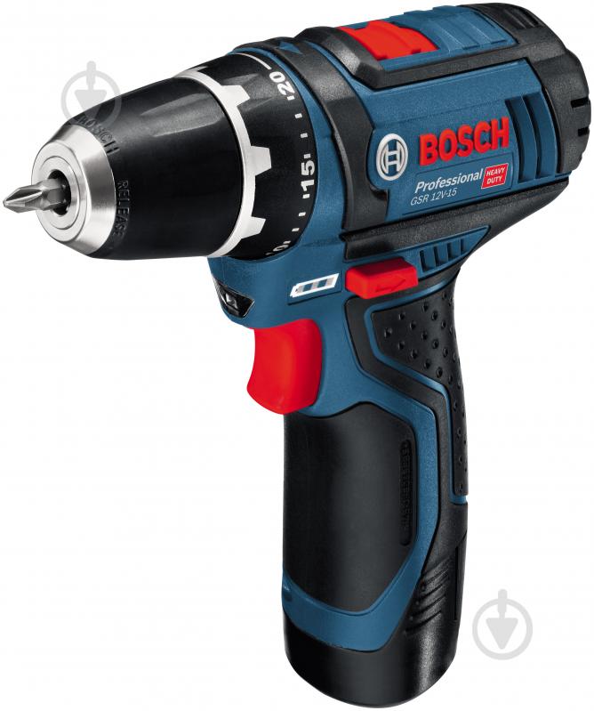 Набор ручного инструмента Bosch Professional Профессиональный GSR 12V-15, 2 x GBA 12V 2.0Ah, GAL 12V-20 060186810R - фото 2