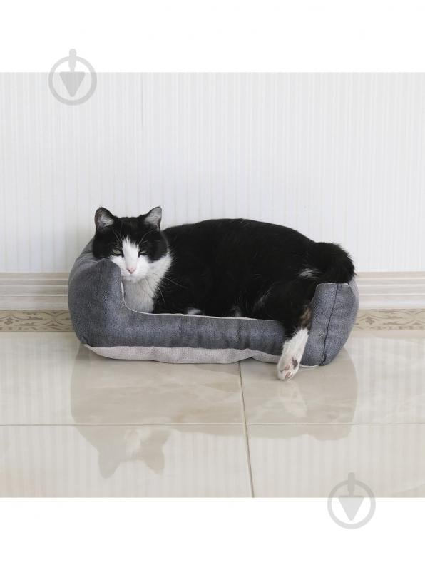 Лежак FX home Mальмо 40х30х12 см, бежево-сірий - фото 2 Лежак FX home Mальмо 40х30х12 см, бежево-сірий - фото 2