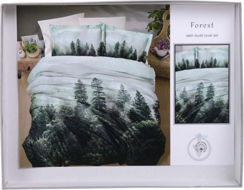Комплект постільної білизни Forest 2 зелений La Nuit - фото 7 Комплект постільної білизни Forest 2 зелений La Nuit - фото 7