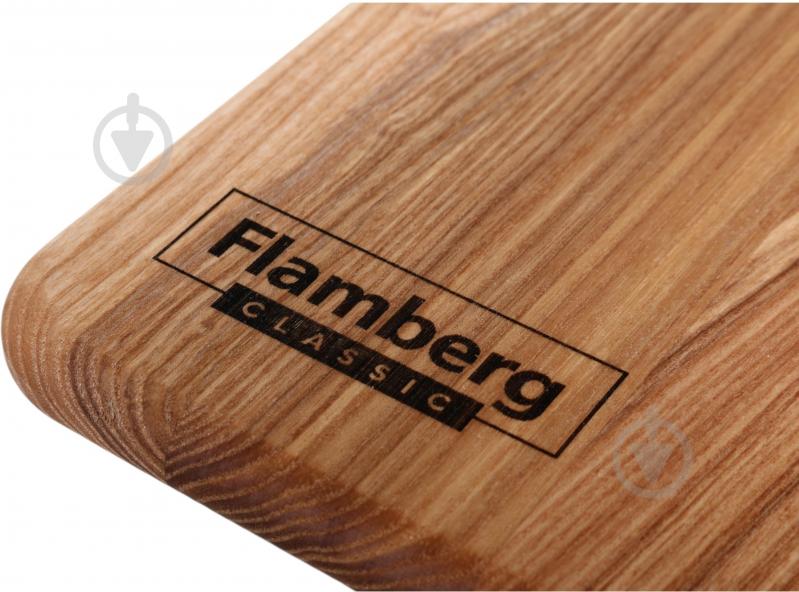 Дошка кухонна Flamberg прямокутна з металевою ручкою 33х23x1,6 см ясен - фото 3 Дошка кухонна Flamberg прямокутна з металевою ручкою 33х23x1,6 см ясен - фото 3