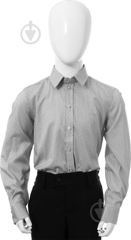 Рубашка Button Blue р. 35/164 серый 2303 - фото 1