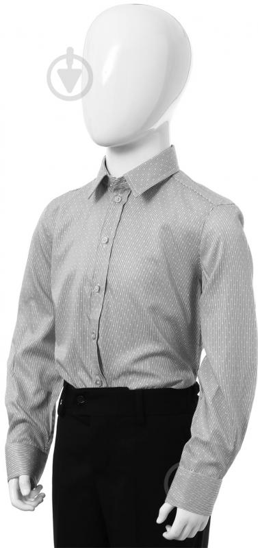 Рубашка Button Blue р. 35/164 серый 2303 - фото 2