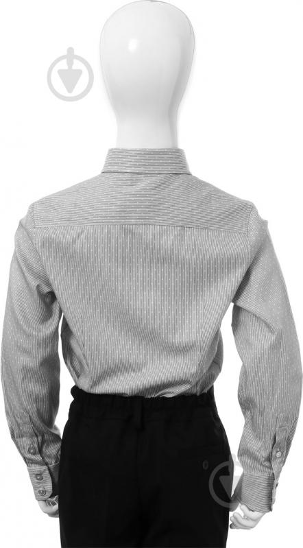 Рубашка Button Blue р. 35/164 серый 2303 - фото 3