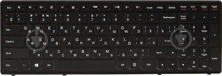 Клавиатура PowerPlant для ноутбука IBM/LENOVO IdeaPad Flex 15, G500s (KB311767) черный фрейм black - фото 1