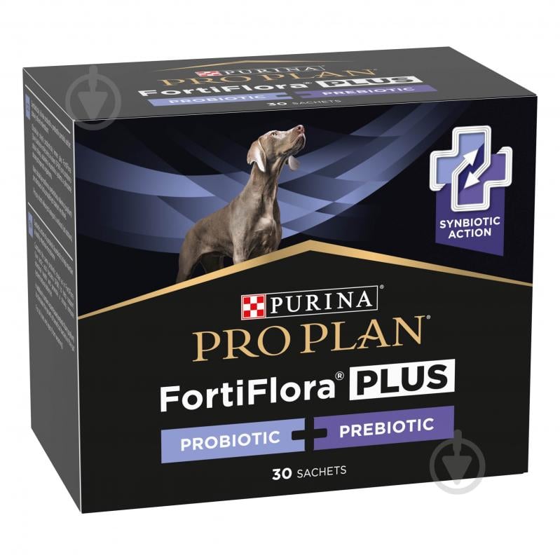 Пробіотик + пребіотик ProPlan by Purina FortiFlora PLUS для дорослих собак та цуценят 60 г - фото 1