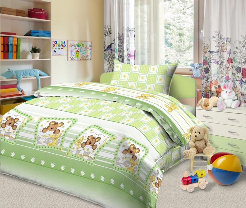 Комплект постільної білизни Дитячий Соня зелений зелений Ecotton - фото 1