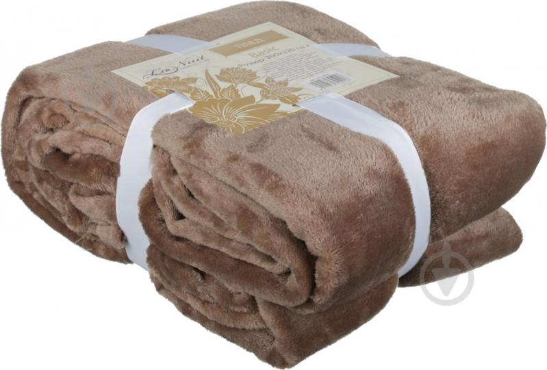 Плед Basic 200x220 см светло-коричневый La Nuit - фото 3 Плед Basic 200x220 см светло-коричневый La Nuit - фото 3