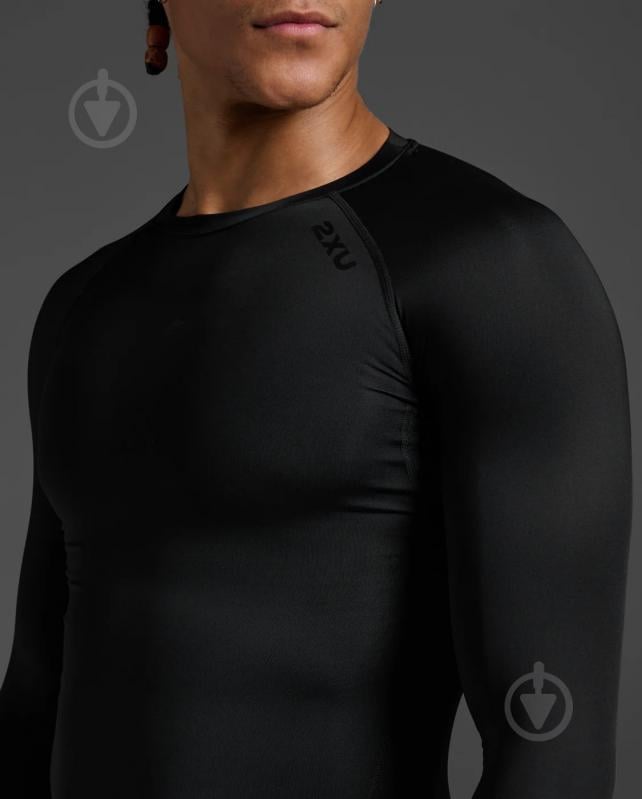 Футболка 2XU Core Compression Long Sleeve MA6398a_BLK/NLO р.L черный - фото 4