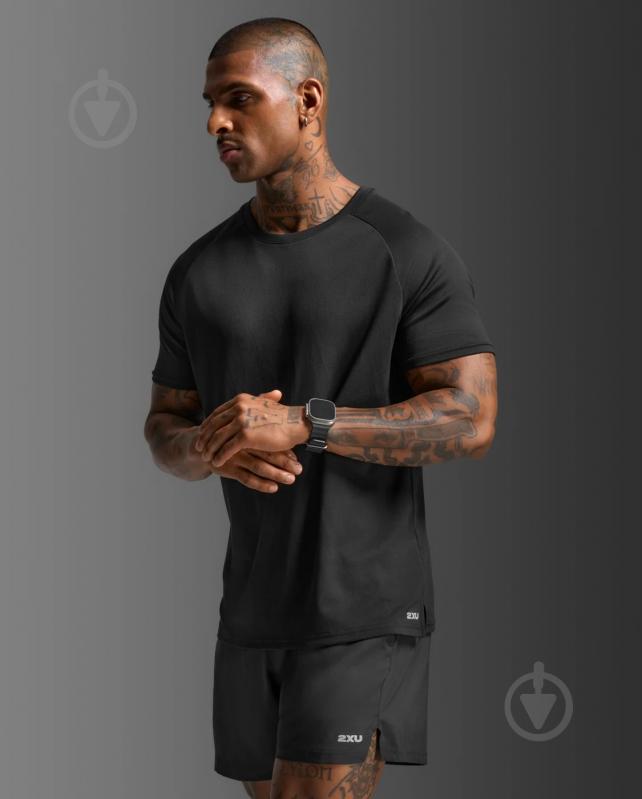 Майка 2XU Aero Mesh Tee MR7441a_BLK/SRF р.L черный - фото 3