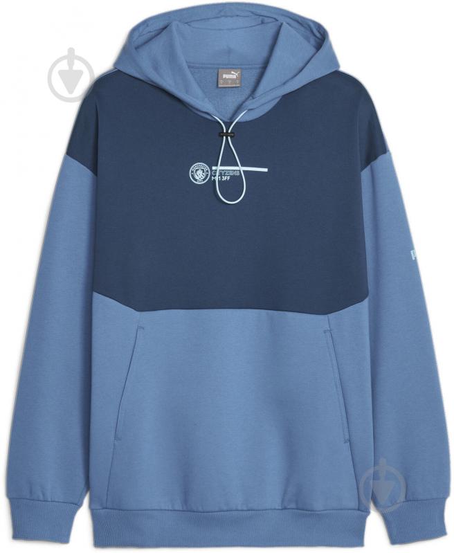 Джемпер Puma MCFC FTBLCULTURE HOODY 77296527 р.L разноцветный - фото 1