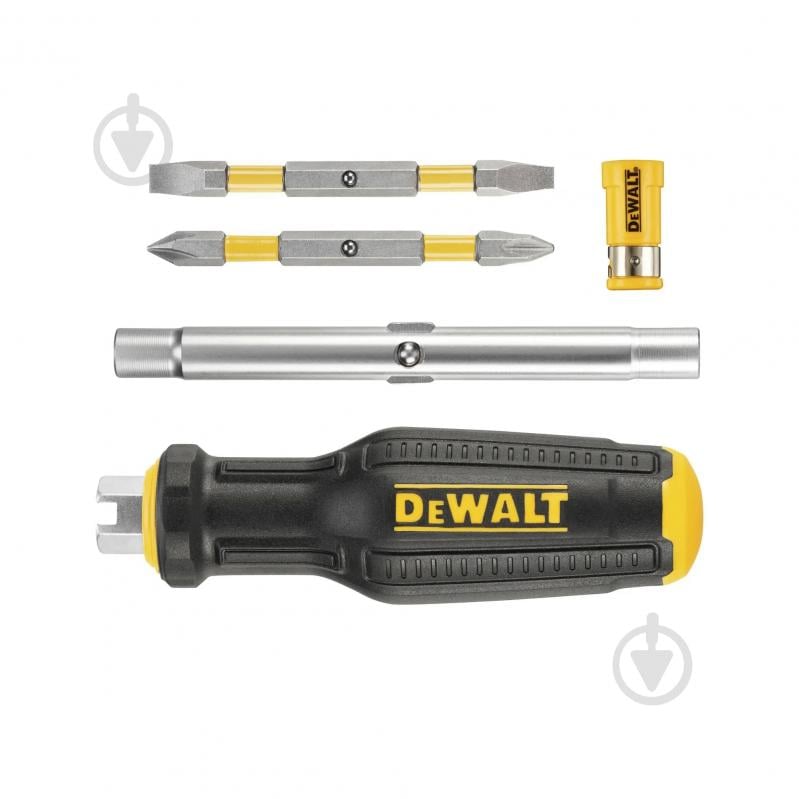 Викрутка-тримач біт DeWalt FULL FIT 6 Way з двома змінними бітами DWHT66569-0 - фото 3 Викрутка-тримач біт DeWalt FULL FIT 6 Way з двома змінними бітами DWHT66569-0 - фото 3