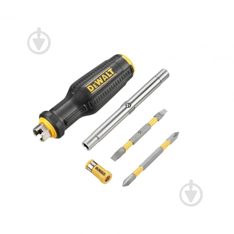 Викрутка-тримач біт DeWalt FULL FIT 6 Way з двома змінними бітами DWHT66569-0 - фото 2 Викрутка-тримач біт DeWalt FULL FIT 6 Way з двома змінними бітами DWHT66569-0 - фото 2