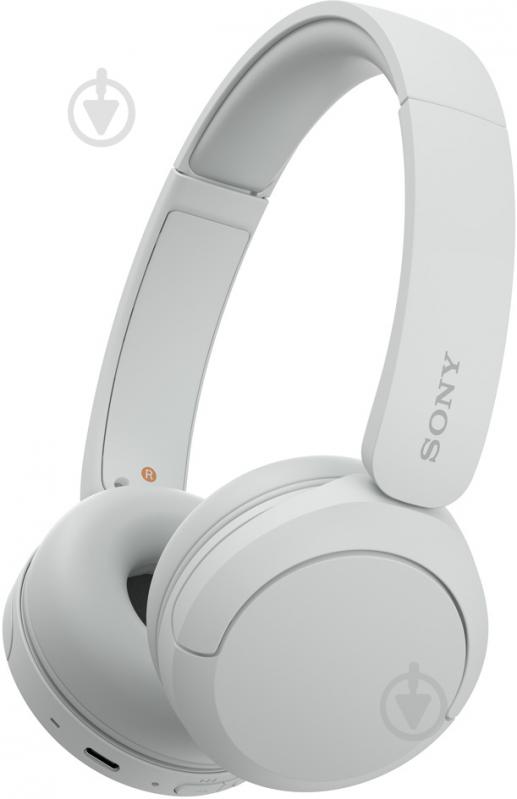 Навушники Sony On-ear BT 5.2 SBC AAC Wireless Mic white (WHCH520W.CE7) - фото 1