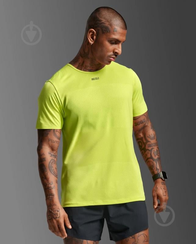 Майка 2XU Light Speed Tech Tee MR7150a_VOL/BRF р.M зеленый - фото 1 Майка 2XU Light Speed Tech Tee MR7150a_VOL/BRF р.M зеленый - фото 1