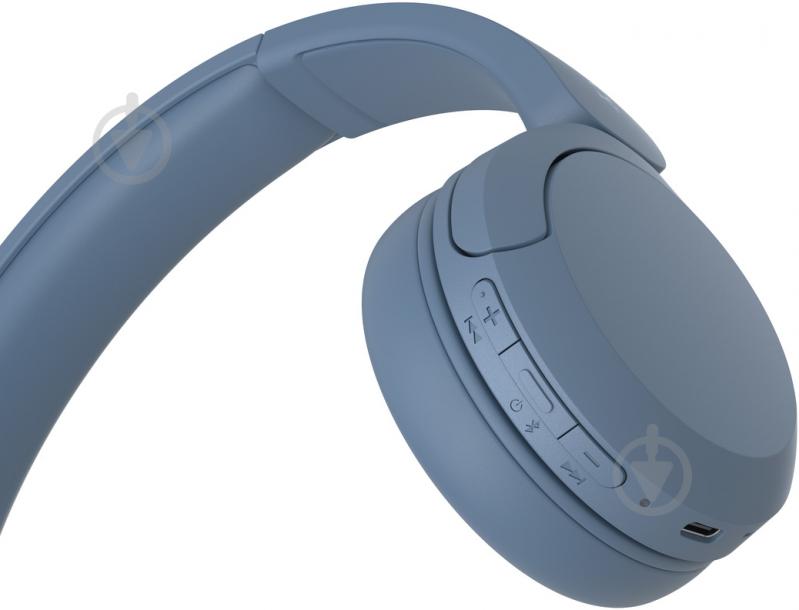 Навушники Sony On-ear BT 5.2 SBC AAC Wireless Mic blue (WHCH520L.CE7) - фото 6