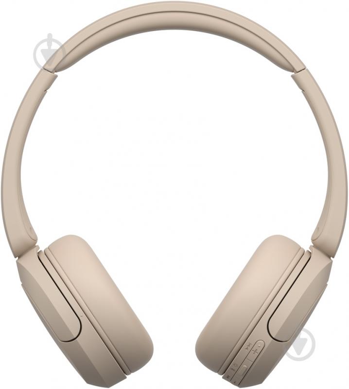 Наушники Sony On-ear BT 5.2 SBC AAC Wireless Mic beige (WHCH520C.CE7) - фото 3