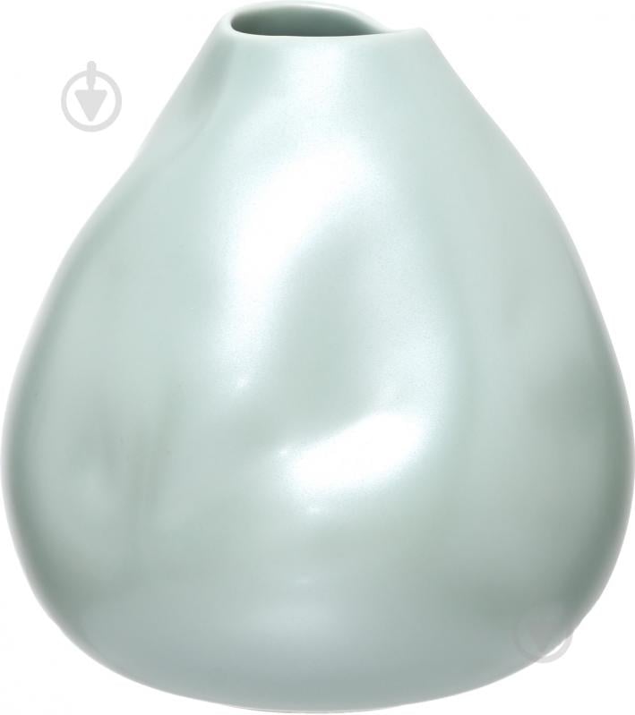 Ваза фаянсовая Jomaze Smoosh 17x18 см 18 см зеленая - фото 1 Ваза фаянсовая Jomaze Smoosh 17x18 см 18 см зеленая - фото 1