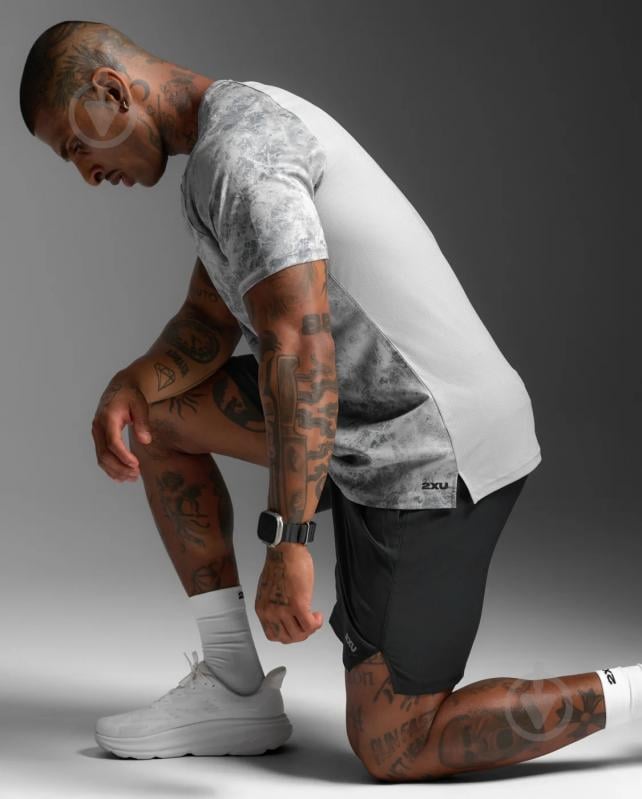 Майка 2XU Aero Mesh Tee MR7441a_WMB/BRF р.M серый - фото 8