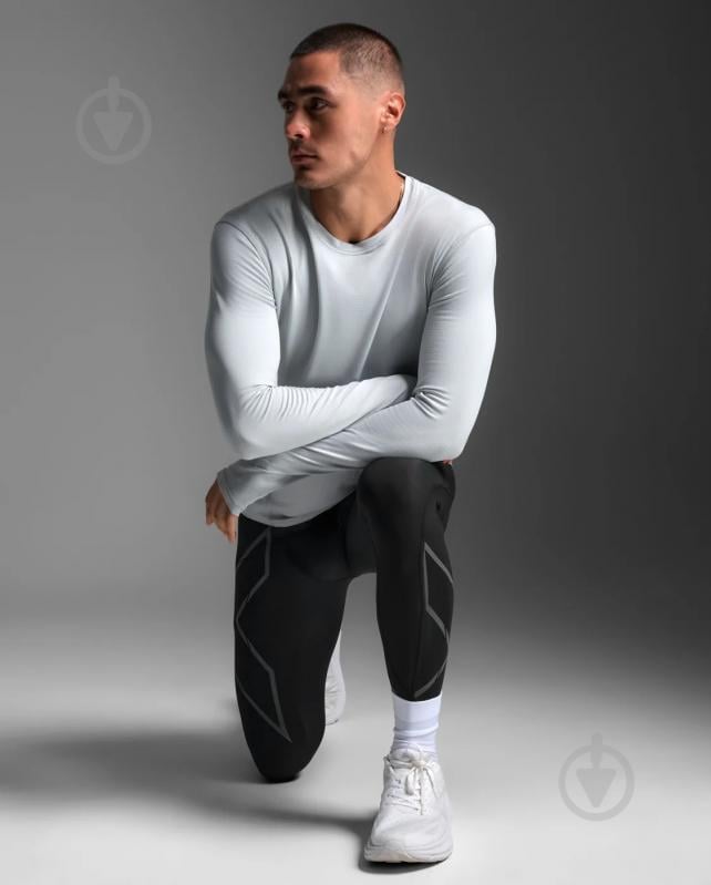 Футболка 2XU Ignition Grid Base Layer MR7448a_HBM/BRF р.M серый - фото 8