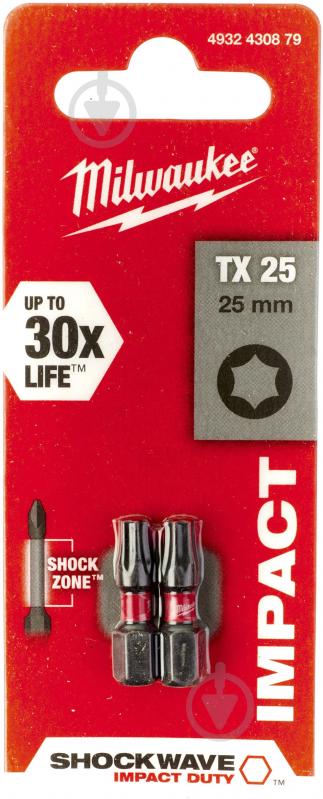 Біта Milwaukee Torx 1 шт. 4932430879 - фото 1 Біта Milwaukee Torx 1 шт. 4932430879 - фото 1