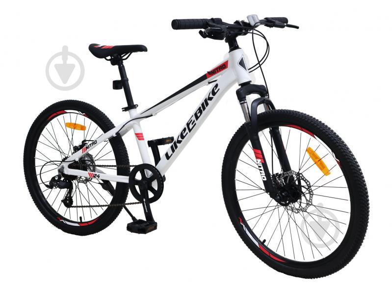 Велосипед Like2bike 24" 12.5"(32 см) Nitro A212409 білий - фото 1