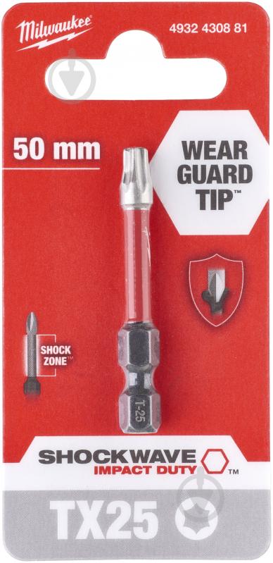 Бита Milwaukee Torx 1 шт. 4932430881 - фото 1