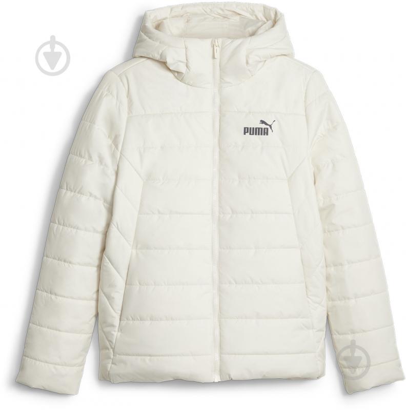 Куртка женская зимняя Puma ESS HOODED PADDED JACKET 84894087 р.XS бежевая - фото 1