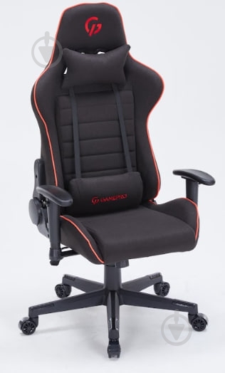 Крісло ігрове GamePro GC575FB Size L Fabric Black&Red чорно-біло-червоний - фото 3 Крісло ігрове GamePro GC575FB Size L Fabric Black&Red чорно-біло-червоний - фото 3
