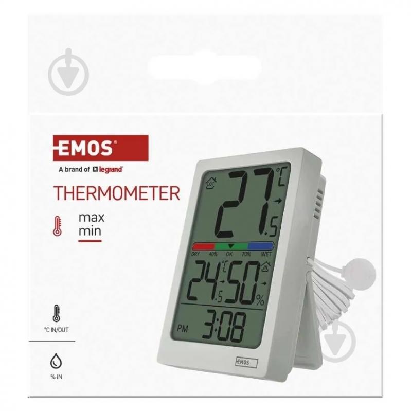 Термометр-гигрометр Emos E0558P с проводным датчиком - фото 13