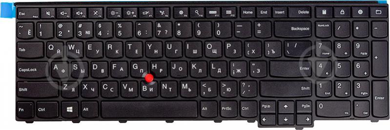 Клавіатура PowerPlant для ноутбука LENOVO ThinkPad T540 W540 KM-105U (KB310752) black - фото 1