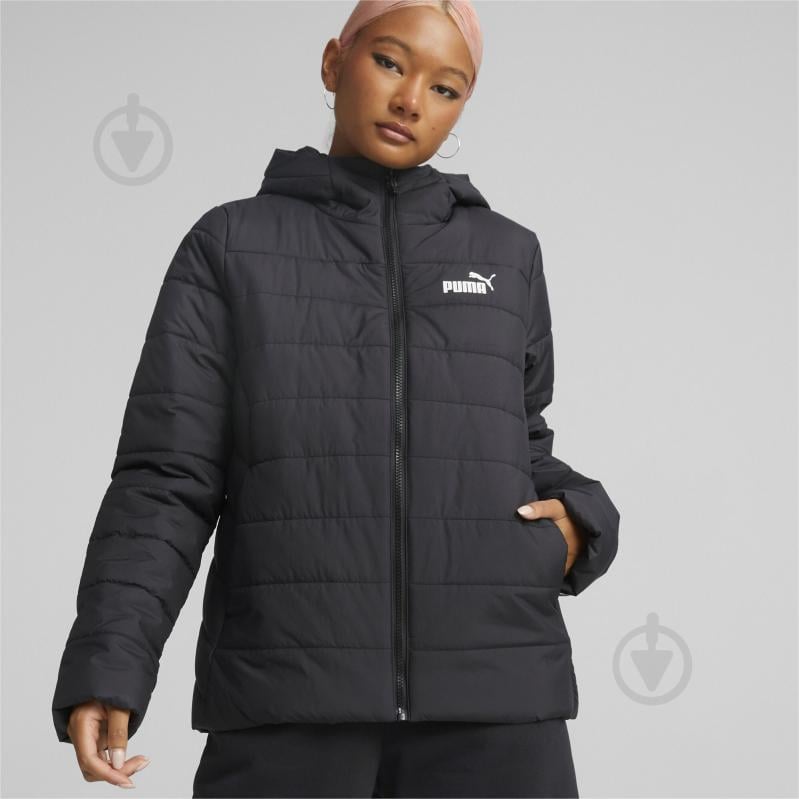 Куртка жіноча зимова Puma ESS HOODED PADDED JACKET 84894001 р.M чорна - фото 3