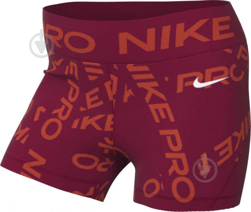 Лосины Nike W NP DF MR 3IN SHORT AOP FB5457-620 р.M красный - фото 6