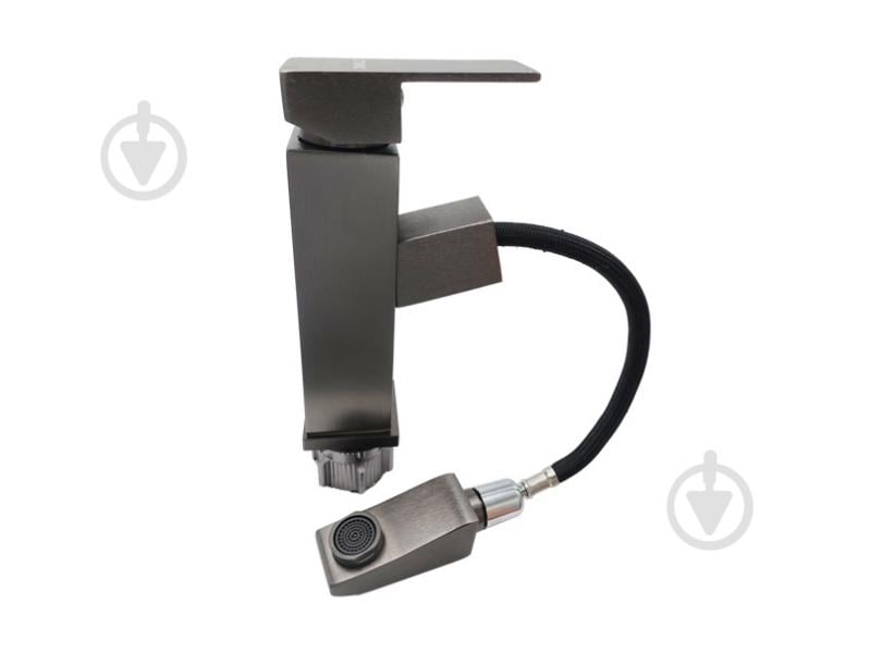 Смеситель для умывальника MILLZ выдвижной излив спецпокрытие серый MRS-AL-B10 (gray) - фото 2 Смеситель для умывальника MILLZ выдвижной излив спецпокрытие серый MRS-AL-B10 (gray) - фото 2