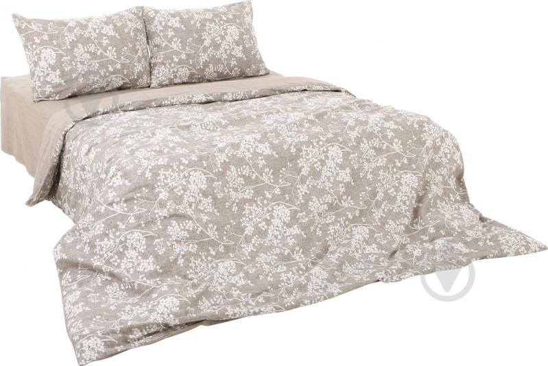 Комплект постельного белья Soft 2,0 серо-коричневый UP! (Underprice) - фото 1