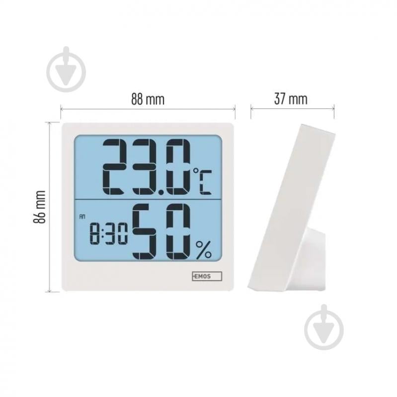 Термометр-гігрометр Emos E0114N цифровий - фото 5 Термометр-гігрометр Emos E0114N цифровий - фото 5