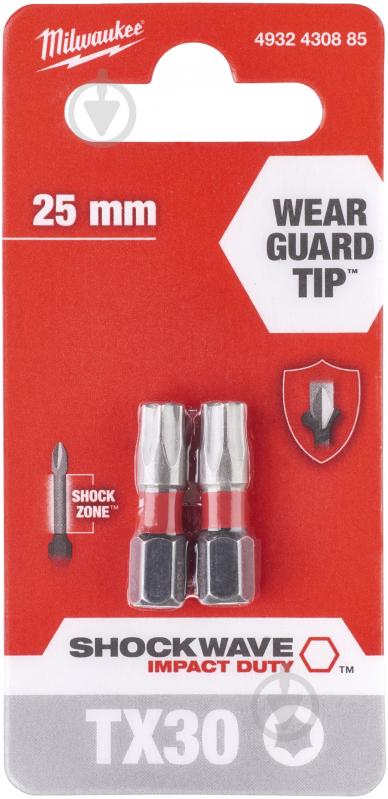 Бита Milwaukee Torx 2 шт. 4932430885 - фото 1