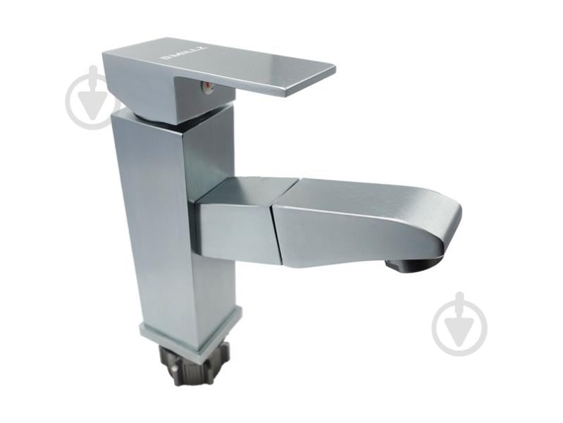 Смеситель для умывальника MILLZ выдвижной излив спецпокрытие серебро MRS-AL-B10 (silver) - фото 3