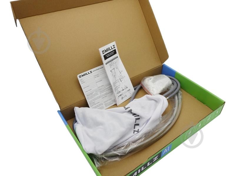 Смеситель для умывальника MILLZ выдвижной излив спецпокрытие серебро MRS-AL-B10 (silver) - фото 8