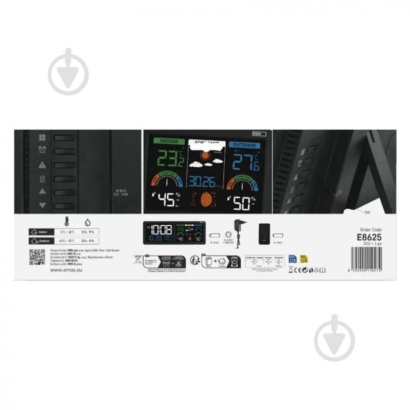 Метеостанция Emos E8625 с беспроводным датчиком - фото 17